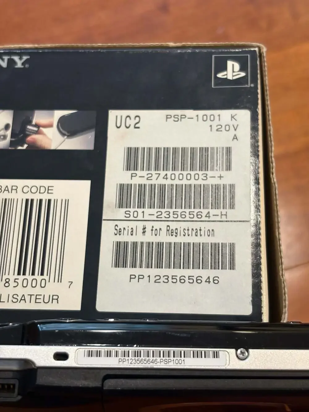 Sony PSP 1000 Value Pack CIB Matching Serial OEM Charger Tested Read PSP-1001